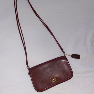 Coach (vintage) cranberry color purse!